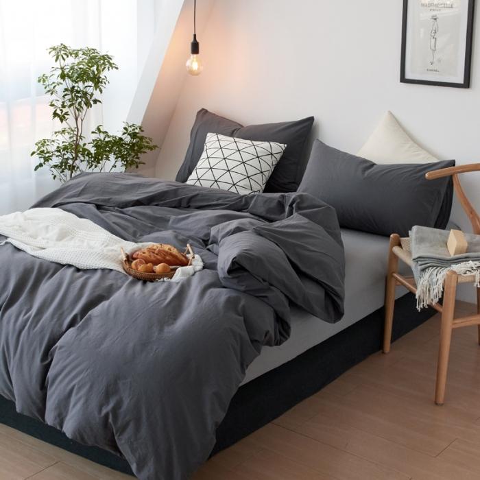 91家纺网 家纺一手货源 找家纺 新品纯色全棉水洗棉四件套纯棉学生三件套宿舍床单被套床笠款