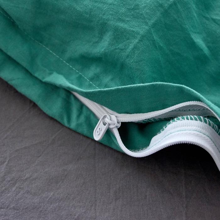 91家纺网 家纺一手货源 找家纺 新品纯色全棉水洗棉四件套纯棉学生三件套宿舍床单被套床笠款