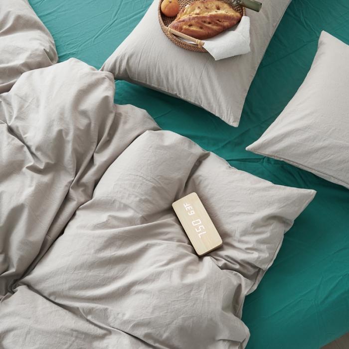 91家纺网 家纺一手货源 找家纺 新品纯色全棉水洗棉四件套纯棉学生三件套宿舍床单被套床笠款