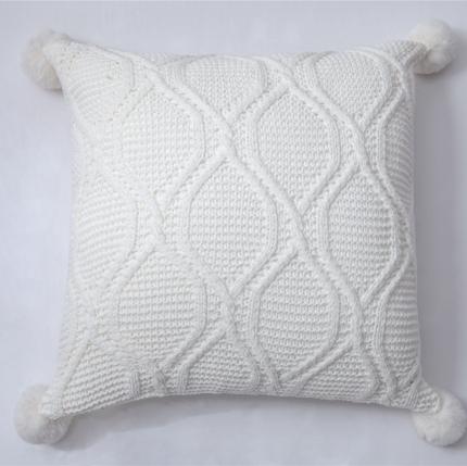 91家纺网 家纺一手货源 找家纺 （总）暖绵绵 新品索维德同款抱枕套针织靠枕抱枕靠垫