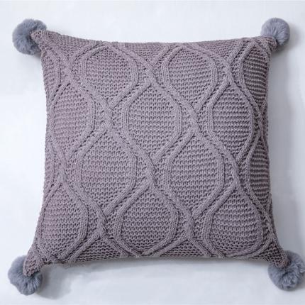 91家纺网 家纺一手货源 找家纺 （总）暖绵绵 新品索维德同款抱枕套针织靠枕抱枕靠垫