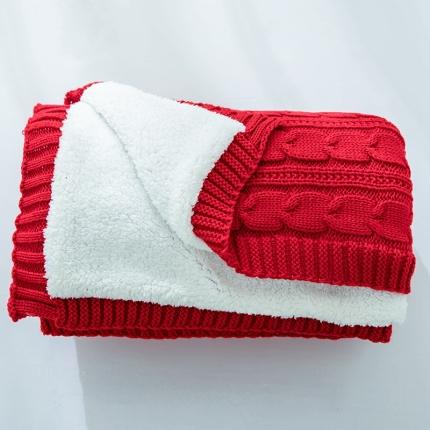 91家纺网 家纺一手货源 找家纺 （总）暖绵绵 新品夏尔巴升级宽边版加绒毯针织毯子线毯