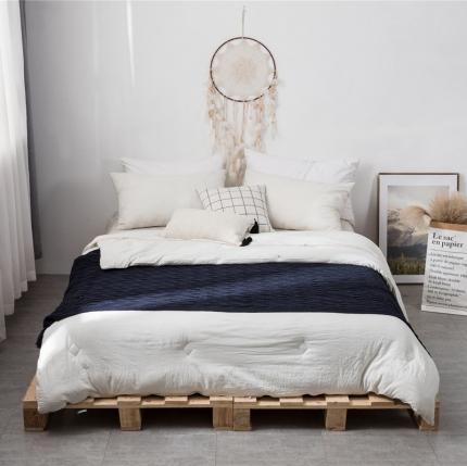 91家纺网 家纺一手货源 找家纺 （总）暖绵绵 新品森奇床尾毯针织毯子线毯