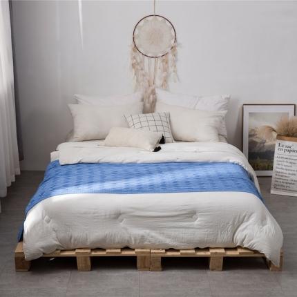 91家纺网 家纺一手货源 找家纺 （总）暖绵绵 新品森奇床尾毯针织毯子线毯