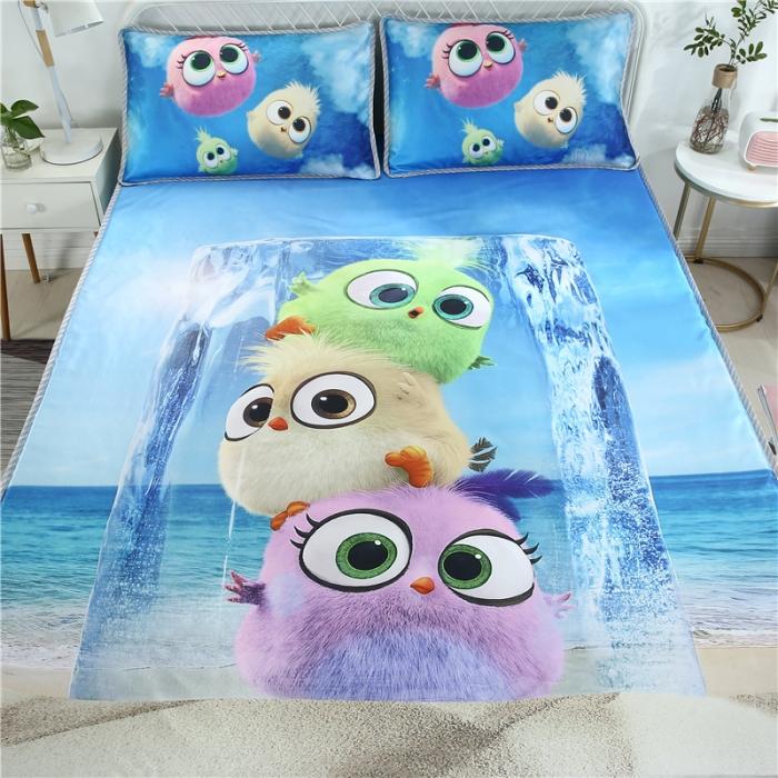 91家纺网 家纺一手货源 找家纺 青竹苑2021新款冰丝凉席可拆卸床裙式冰丝床笠软席 吉祥三宝