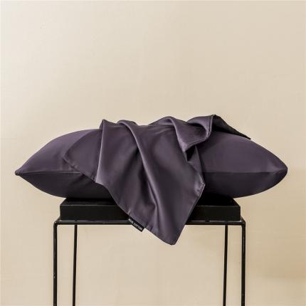 微廉 2020新款60s纯色单品枕套一只纯色-帝王紫