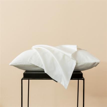 微廉 2020新款60s纯色单品枕套一只纯色-贵族白