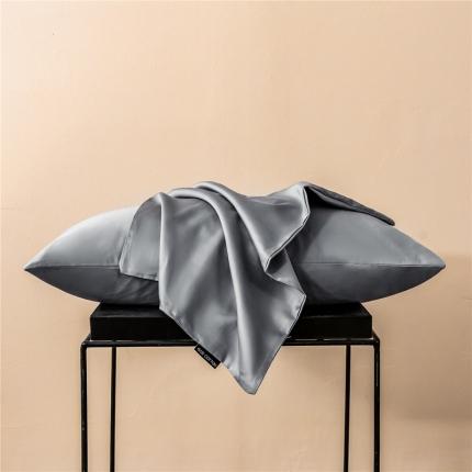 微廉 2020新款60s纯色单品枕套一只纯色-浅灰