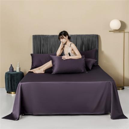 微廉 2020新款60s纯色单品床单纯色-帝王紫