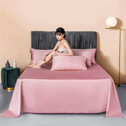 微廉 2020新款60s纯色单品床单纯色-奶油粉