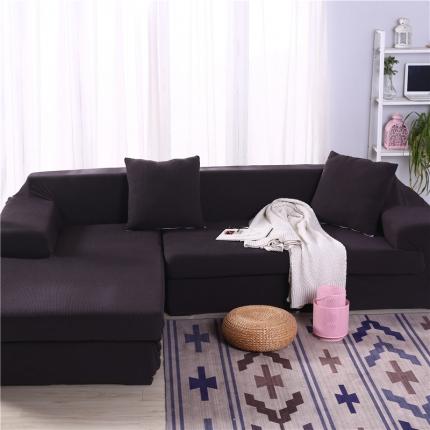 布卢姆沙发套 2020新款万能沙发套-金立绒 咖啡色