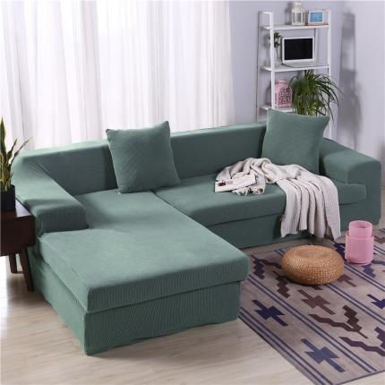 布卢姆沙发套 2020新款万能沙发套-金立绒 松柏绿