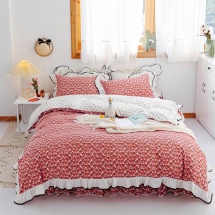 91家纺网 家纺一手货源 找家纺 （总）婳庭家居 2021韩版全棉床裙四件套