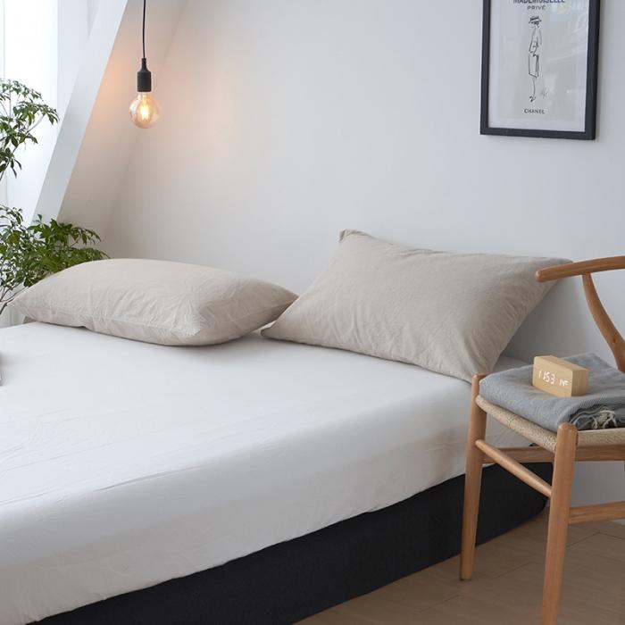 91家纺网 家纺一手货源 找家纺 简约纯色全棉水洗棉床笠单件1.5纯棉床罩床垫保护套1.8