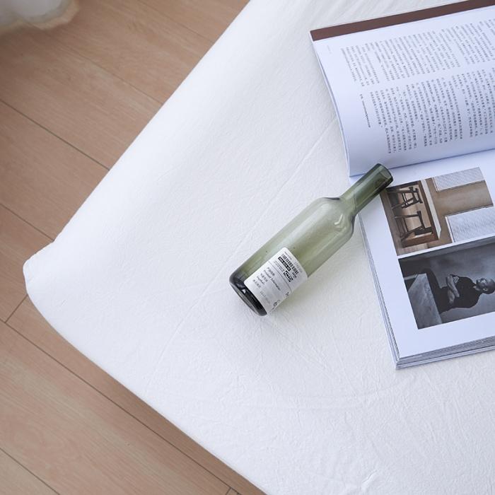 91家纺网 家纺一手货源 找家纺 简约纯色全棉水洗棉床笠单件1.5纯棉床罩床垫保护套1.8