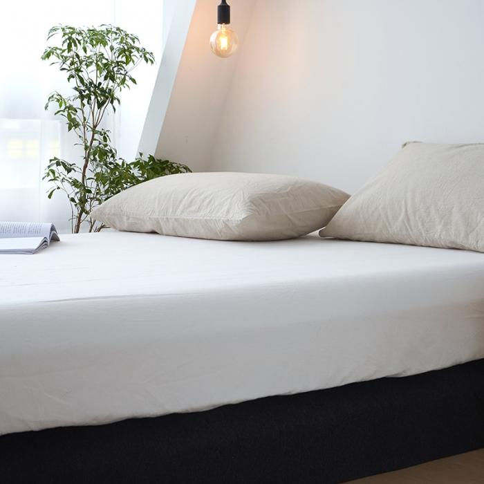 91家纺网 家纺一手货源 找家纺 简约纯色全棉水洗棉床笠单件1.5纯棉床罩床垫保护套1.8