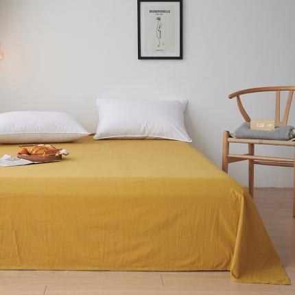 MR.PIG全棉水洗棉床单单件简约纯色纯棉学生宿舍单双人被单