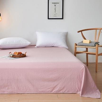MR.PIG全棉水洗棉床单单件简约纯色纯棉学生宿舍单双人被单