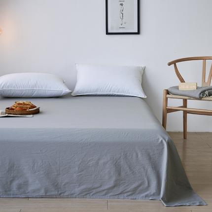 MR.PIG全棉水洗棉床单单件简约纯色纯棉学生宿舍单双人被单