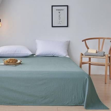 MR.PIG全棉水洗棉床单单件简约纯色纯棉学生宿舍单双人被单