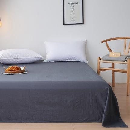 MR.PIG全棉水洗棉床单单件简约纯色纯棉学生宿舍单双人被单