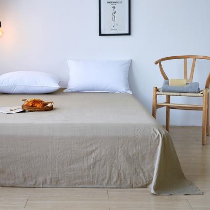 MR.PIG全棉水洗棉床单单件简约纯色纯棉学生宿舍单双人被单