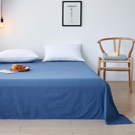 91家纺网 家纺一手货源 找家纺 MR.PIG全棉水洗棉床单单件简约纯色纯棉学生宿舍单双人被单