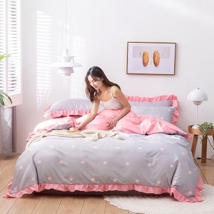 91家纺网 家纺一手货源 找家纺 （总）意尚风情 2020年韩版印花水洗天丝四件套