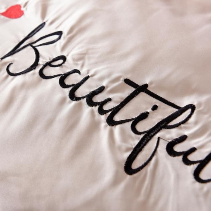 91家纺网 家纺一手货源 找家纺 欧冠 2020新款韩式床裙式水洗真丝绣花四件套 心动