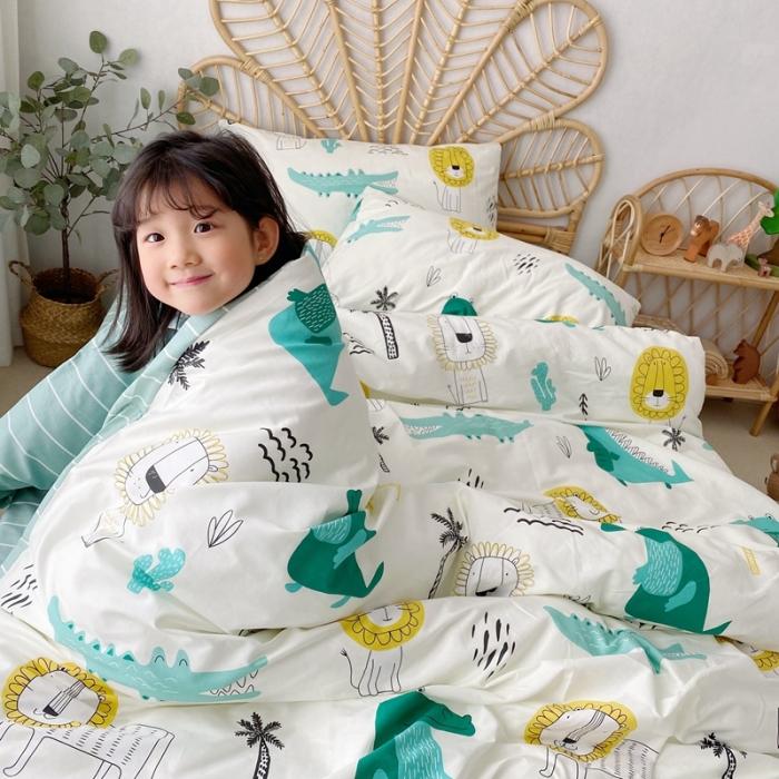 91家纺网 家纺一手货源 找家纺 星期八 2020新款13372全棉四件套 鳄鱼Lion