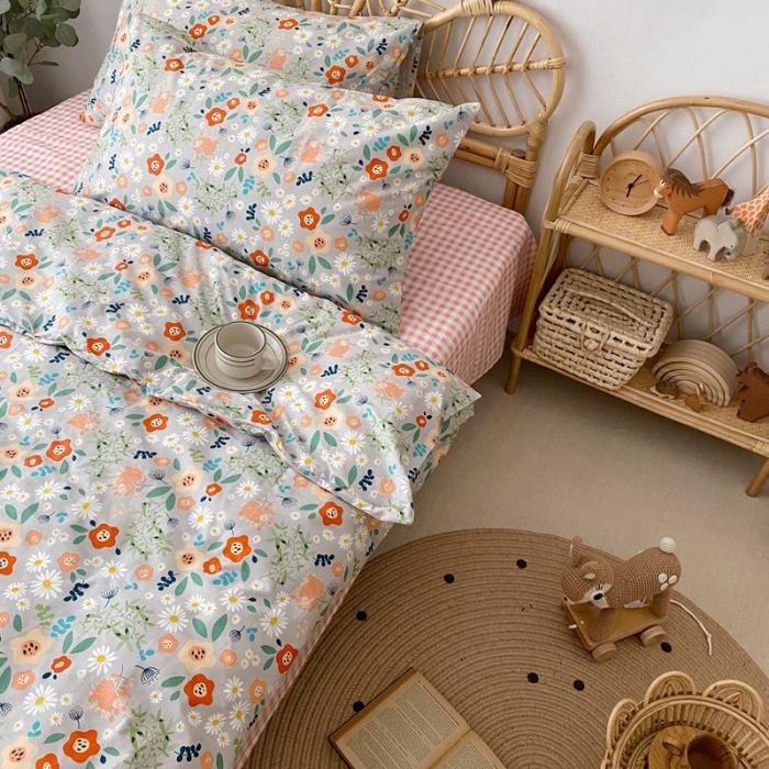 91家纺网 家纺一手货源 找家纺 星期八 2020新款13372全棉四件套 漫花遍野