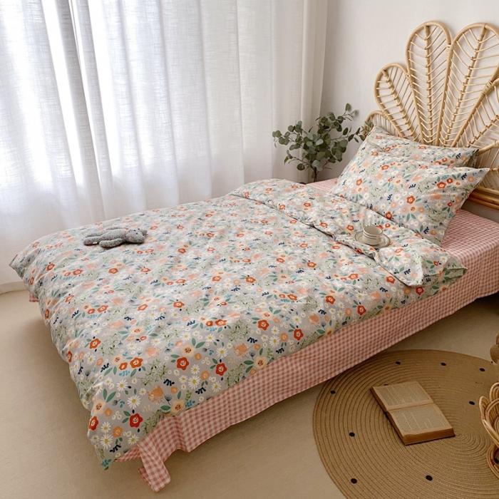 91家纺网 家纺一手货源 找家纺 星期八 2020新款13372全棉四件套 漫花遍野