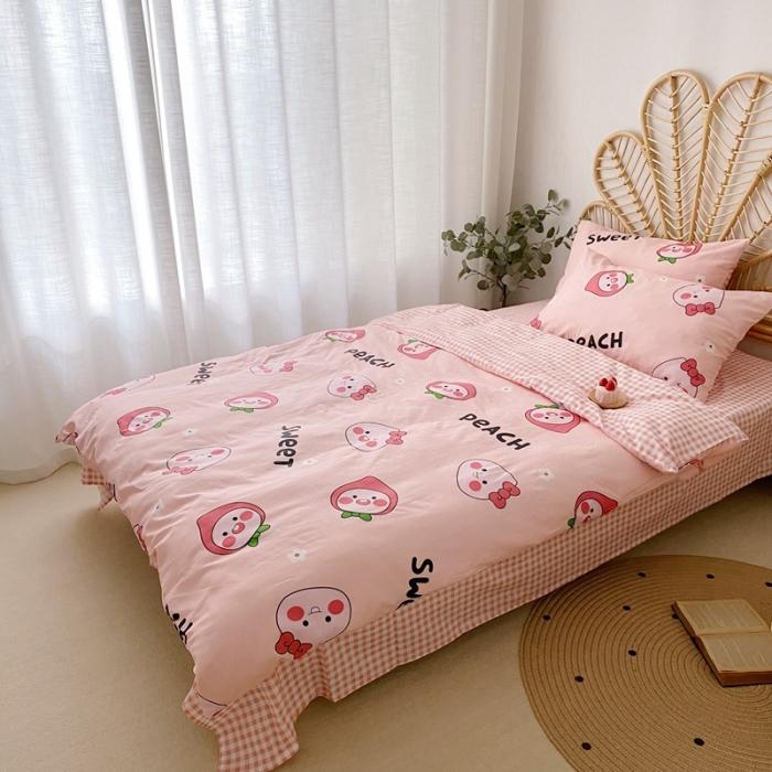 91家纺网 家纺一手货源 找家纺 星期八 2020新款13372全棉四件套 蜜桃屁屁