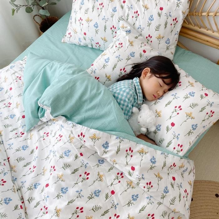 91家纺网 家纺一手货源 找家纺 星期八 2020新款13372全棉四件套 清新花语