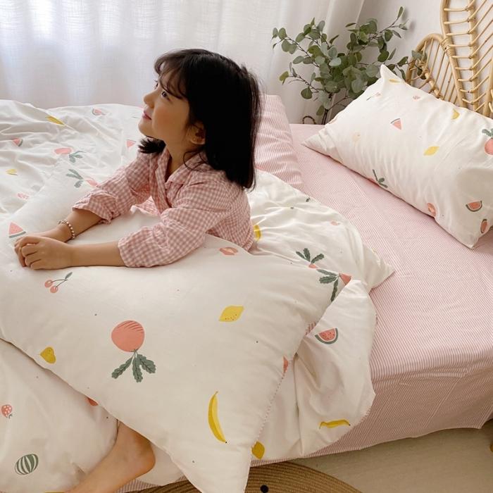 91家纺网 家纺一手货源 找家纺 星期八 2020新款13372全棉四件套 水果派