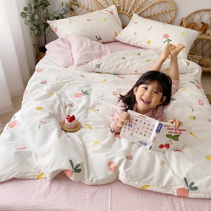 91家纺网 家纺一手货源 找家纺 星期八 2020新款13372全棉四件套 水果派