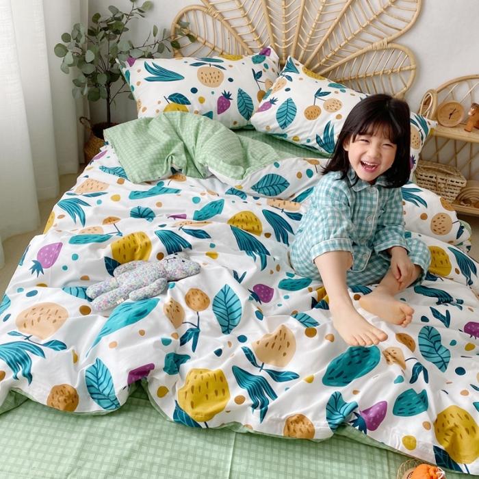 91家纺网 家纺一手货源 找家纺 星期八 2020新款13372全棉四件套 硕果累累