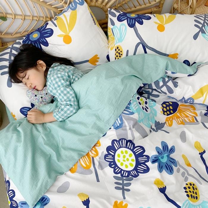 91家纺网 家纺一手货源 找家纺 星期八 2020新款13372全棉四件套 太阳花