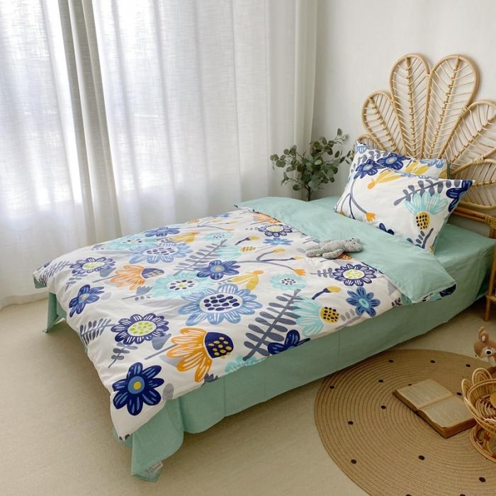 91家纺网 家纺一手货源 找家纺 星期八 2020新款13372全棉四件套 太阳花