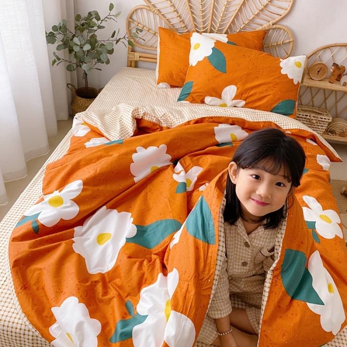 91家纺网 家纺一手货源 找家纺 星期八 2020新款13372全棉四件套 小雏菊