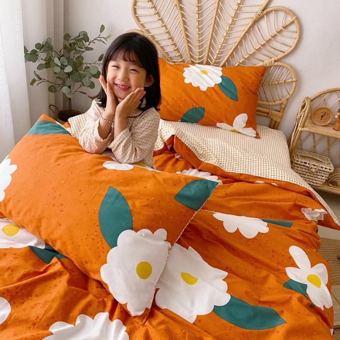 91家纺网 家纺一手货源 找家纺 星期八 2020新款13372全棉四件套 小雏菊