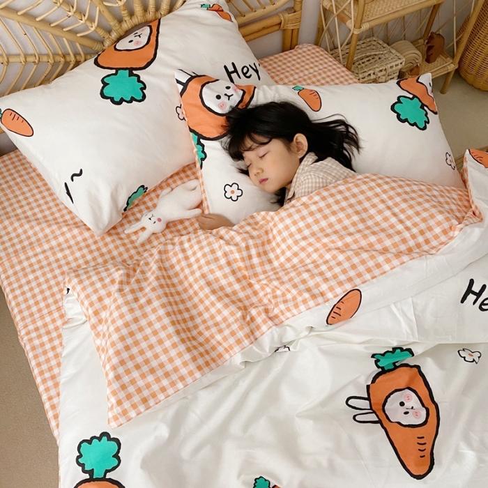 91家纺网 家纺一手货源 找家纺 星期八 2020新款13372全棉四件套 小萝卜兔