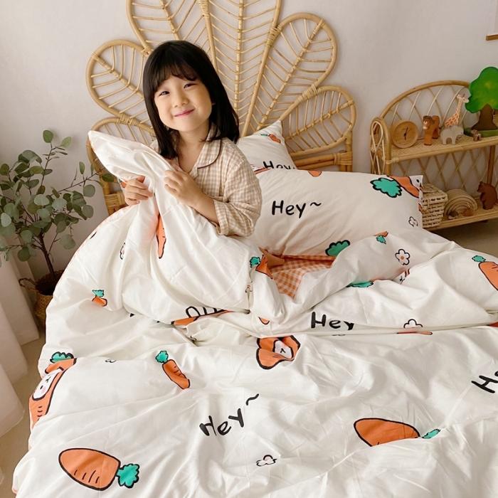 91家纺网 家纺一手货源 找家纺 星期八 2020新款13372全棉四件套 小萝卜兔