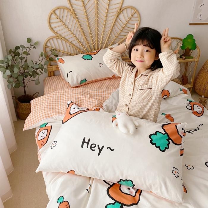 91家纺网 家纺一手货源 找家纺 星期八 2020新款13372全棉四件套 小萝卜兔