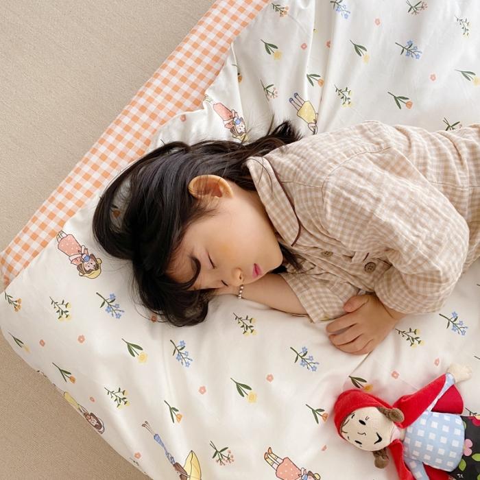 91家纺网 家纺一手货源 找家纺 星期八 2020新款13372全棉四件套 雨伞女孩