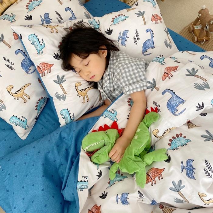 91家纺网 家纺一手货源 找家纺 星期八 2020新款13372全棉四件套 侏罗纪