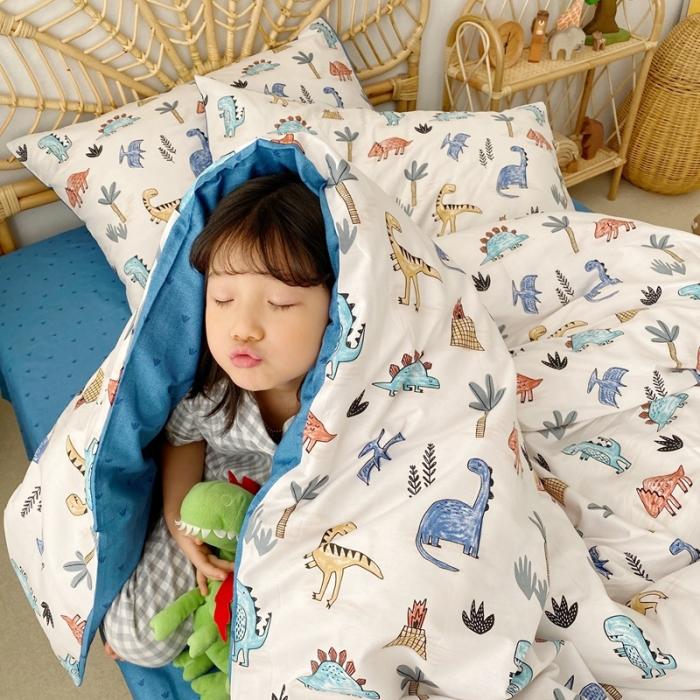 91家纺网 家纺一手货源 找家纺 星期八 2020新款13372全棉四件套 侏罗纪