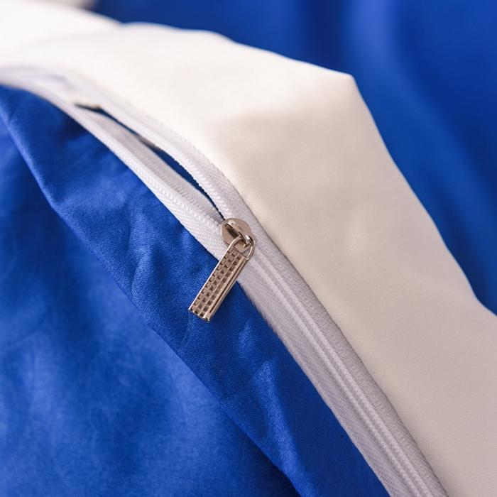 91家纺网 家纺一手货源 找家纺 欧冠 2020新款水洗棉公主风四件套 挚爱-宝蓝