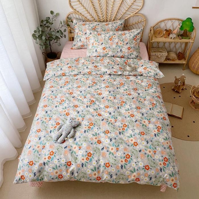 91家纺网 家纺一手货源 找家纺 星期八 2020新款13372全棉四件套 漫花遍野