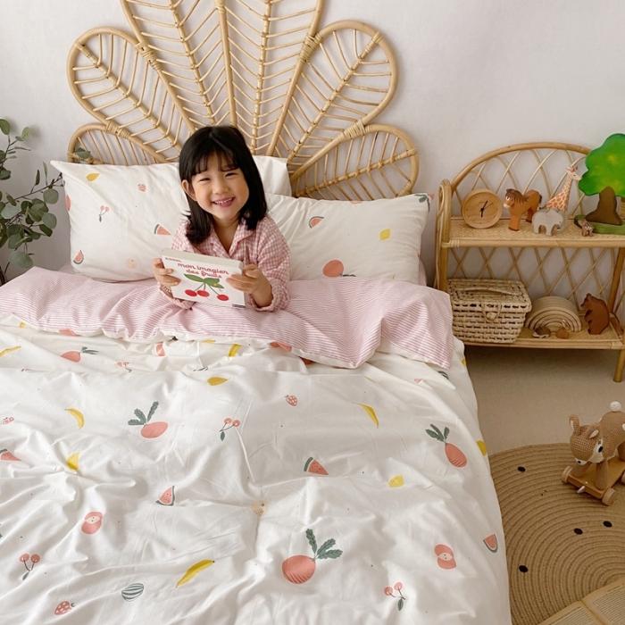 91家纺网 家纺一手货源 找家纺 星期八 2020新款13372全棉四件套 水果派